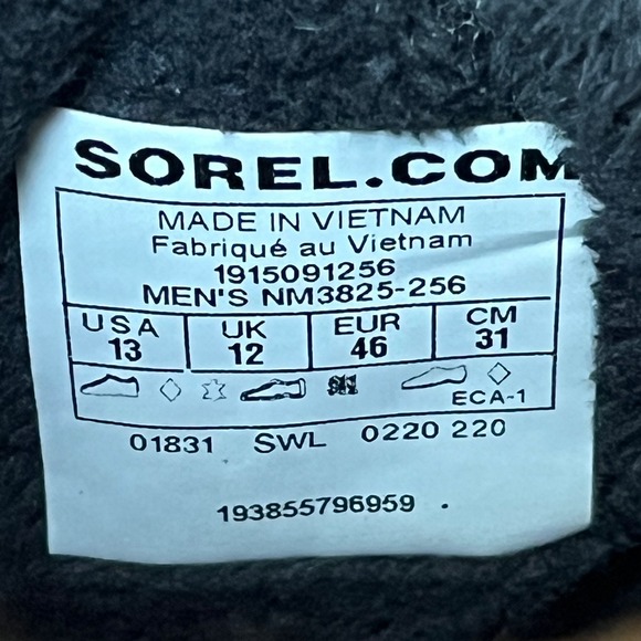 Sorel Ankeny II Chelsea Boot Brown Leather Waterproof Insulated Men 13 UK12 EU46 - Picture 9 of 9